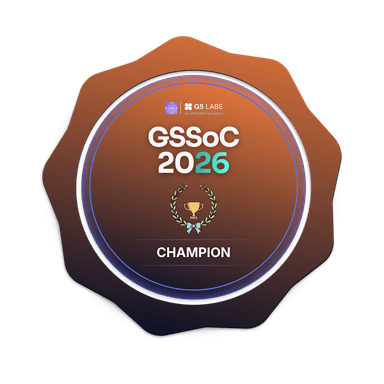 GSSoC 2026 Champion Badge